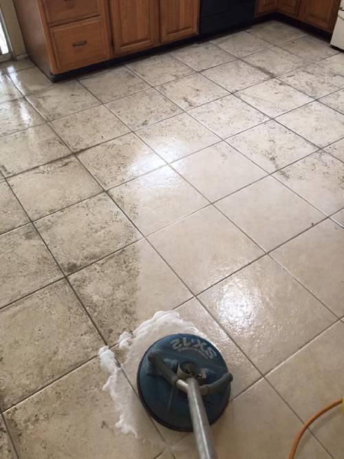 Hard Surface floor Cleaning Before
